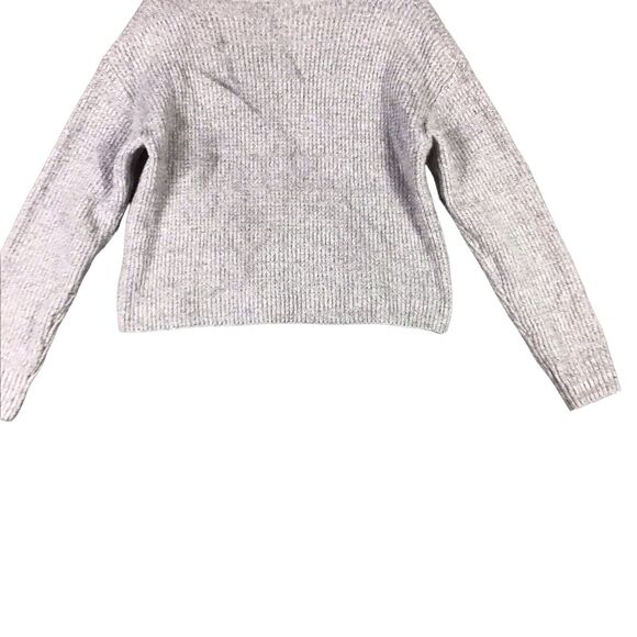 BP Women’s Size S Gray Ribbed Knit V-Neck Pullover Sweater Long Sleeve NWT - Picture 12 of 14